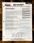 Sharp QT-CD44 CD44H CD45H Radio Service Manual *original*. Fixed Price $14.97.