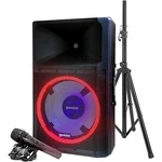 Gemini GSP-L2200PK Active 15" Led Portable Bluetooth Speaker With Stand Mic. Fixed Price $399.95.
