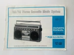 Am/fm Stereo Cassette Music System SCR-15 Realistic Vintage Manual. Fixed Price $29.99.
