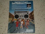 1980 Panasonic RX-6400 Boombox Platinum Power Eart, Wind & Fire Ad / Article. Fixed Price $11.99.