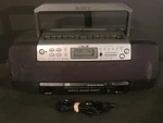Sony CFD-W57L Cd And Tape Cassette Boombox Works--but Has Issues. Fixed Price $52.00.