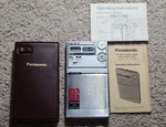 Vintage Panasonic RF-016 Am/fm 2 Band Pocket Radio Clock W/ Case Tested Read!!. Fixed Price $60.00.