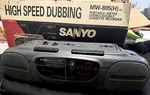 Vtg Sanyo MW805(H) Am/fm Radio Double Cassette Recorder Boombox - It Works! Euc. Fixed Price $75.00.