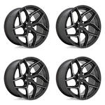 Set Niche M266 Torsion 20X10.5 5X4.5 Gloss Black Milled Wheels 20" 40MM. Fixed Price $1048.00.