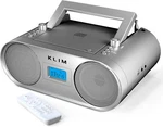 Klim Boombox B4 Cd Player Radio Portable Stereo W/BLUETOOTH,MP3, Remote (silver). Fixed Price $39.95.