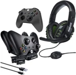 Dreamgear 8 1 Gamers Kit For Xboxone: Includes Charging Dock/usb/gaming Heads. Fixed Price $39.99.