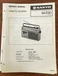 Sanyo Z50 Boombox / Radio Cassette Service Manual *original*. Fixed Price $14.98.