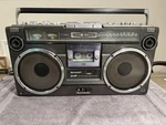 Sharp GF-303SB Boombox Cassette Tape Am/fm Radio Rca Line-in Headphone Jack. Fixed Price $349.00.