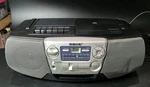 Sony Cfd V5 Cd Radio Cassette Boombox Am/fm Mega Bass Tested Working. Fixed Price $44.79.