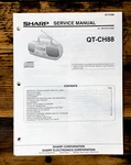 Sharp QT-CH88 Radio Service Manual *original*. Fixed Price $14.97.