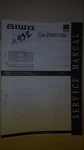 Aiwa CA-DW570M Service Manual Original Repair Book Stereo Tape Deck Boombox Cd. Fixed Price $25.00.