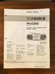 Fisher PH-D360 Boombox Radio Service Manual *original*. Fixed Price $14.97.