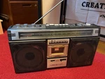 No Tested Sharp GF-308SB Boombox Stereo Radio Cassette Vintage. Fixed Price $350.00.