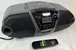 Jvc Boombox RC-QN1BK Am/fm, Cd, Cassette Tape Tested Power Cord & Remote Incl.. Fixed Price $75.60.