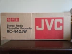 Vtg 80S Rare New Sealed Jvc RC-440JW Portable Stereo Radio Cassette Tape Boombox. Fixed Price $1499.99.