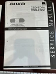 Aiwa CSD-ED70 CSD-ED30 CSDED70 Repair Service Manual 1100 1476 **original**. Fixed Price $19.99.