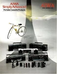 Aiwa - Portable Cassette Brochure Catalog 1985 English. Fixed Price $11.66.