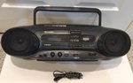 Vintage Sharp QT-CD7 Stereo Boombox Am/fm, Cd, And Cassette Player. Tested. Fixed Price $49.95.
