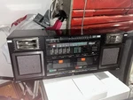 Rare Sansui CP-55W Boombox Dual Cassette Am Fm Detachable Speakers. Fixed Price $130.00.