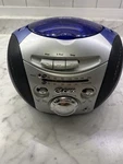 Gpx Boombox Stereo Cassette Tape Player Am Fm Radio Blue Silver Vintage Works. Fixed Price $26.99.