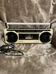 Sharp QT27(W) Vintage Retro Boom Box Stereo Cassette Radio - For Parts. Fixed Price $69.00.
