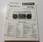 Sanyo. FEBRUARY/83. M7790 Stereo Radio Cassette Recorder Service Manual. Fixed Price $20.00.