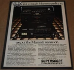 1978 Print Marantz Superscope Portable CRS-2200 Cassette Radio Stereo Am/fm. Fixed Price $14.98.