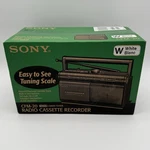 Sony CFM-20 Am Radio Cassette Tape Recorder White New Nos Sealed. Fixed Price $424.12.