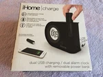 Ihome Charge IH402B Dual Usb Charging Alarm Clock. Fixed Price $22.98.