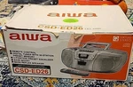 Aiwa CSD-ED26U Compact Am Fm Radio, Cd & Cassette Boombox Remote Instruction. Fixed Price $75.00.