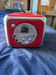 Jensen CD-555 Red Bluetooth Boombox Portable Music System Issues Read. Fixed Price $39.99.