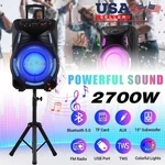 15" Woofer Wireless Portable Bluetooth Speaker Heavy Bass Sound System W/ Stand. Fixed Price $149.99.