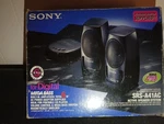 Vintage Sony SRS-A41AC Active Speaker System Battery Or Wall Plug Powered New. Fixed Price $110.00.