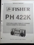 Fisher PH-422K Radio Service Manual. Fixed Price $24.99.