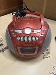 Sony CFD-E75 Portable Boombox Cd Player Am/fm Radio Cassette Works Great. Fixed Price $65.00.
