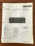 Sanyo W232 Boombox / Radio Cassette Service Manual *original*. Fixed Price $24.89.