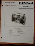 Sanyo M9902-2 Cassette Recorder Original Service Manual. Fixed Price $24.99.