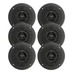 Milennia 3.5" 75 Watt Max Full Range All Weather Graphite Audio Speakers (qty 6). Fixed Price $78.99.
