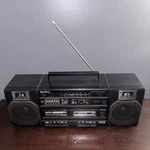 Quasar GX3629 Portable Cassette Boombox Stereo Am/fm Radio Retro (read). Fixed Price $49.99.