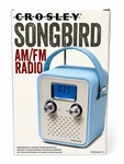 Retro Crosley Songbird Portable Am/fm Radio Alarm Clock Aux Ipod Ac Adapter Mib. Fixed Price $38.97.
