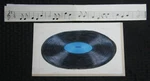 Party Invite Music W/ Vinyl Record 2PCS 11X6.5" Greeting Card #6601. Fixed Price $45.25.