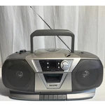 Vintage Sanyo CWM-210 Portable Cd Radio Cassette Recorder W/ Bass Xpander Ac/dc. Fixed Price $54.95.