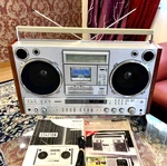 National RX-7200 Station Boombox Cassette Player Tested Working Fm Am Good Sound. Fixed Price $2589.00.