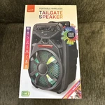 Ilive Bluetooth Tailgate Speaker, Rechargeable, Black, ISB380B. Fixed Price $35.00.
