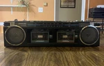 Soundesign 4742 Am/fm Twin Cassette Recorder Radio - Partially Working. Fixed Price $19.99.