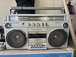 Sears SR2100 Series Silver Boombox Cassette Am/fm Stereo. Fixed Price $100.00.