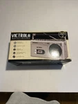 New! Gray Victrola Bluetooth Mini Boombox Am/fm Cassette Radio #VBB-25 /micro Sd. Fixed Price $32.00.