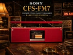 Sony CFS-FM7 Rare Red Vintage Stereo Cassette Boombox Detachable Tuner. Fixed Price $2449.30.