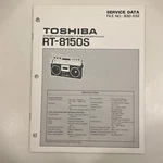 Toshiba RT-8150S Service Data Manual Cassette Recorder Fm 830-032. Fixed Price $16.99.