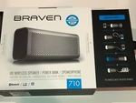 Braven 710 Hd Wireless Speaker W/ Built In Power Bank - IPX5 Water Resistent. Fixed Price $34.75.